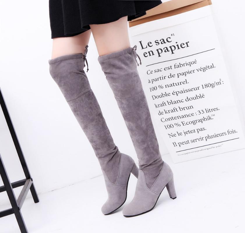 2020 Fashion Female Winter Thigh High Boots Faux Suede Leather High Heels Women Over The Knee Boots Plus Size 34-43, Black
2020 Fashion Female Winter Thigh High Boots Faux Suede Leather High Heels Women Over The Knee Boots Plus Size 34-43, Black