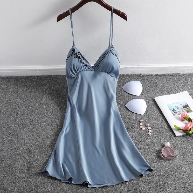 Spaghetti Strap Nightgown Women Nightdress Sleepwear Sexy Satin Bathrobe Silky Home Clothes 2020 New Kimono Gown Nightwear, Red
Spaghetti Strap Nightgown Women Nightdress Sleepwear Sexy Satin Bathrobe Silky Home Clothes 2020 New Kimono Gown Nightwear, Red