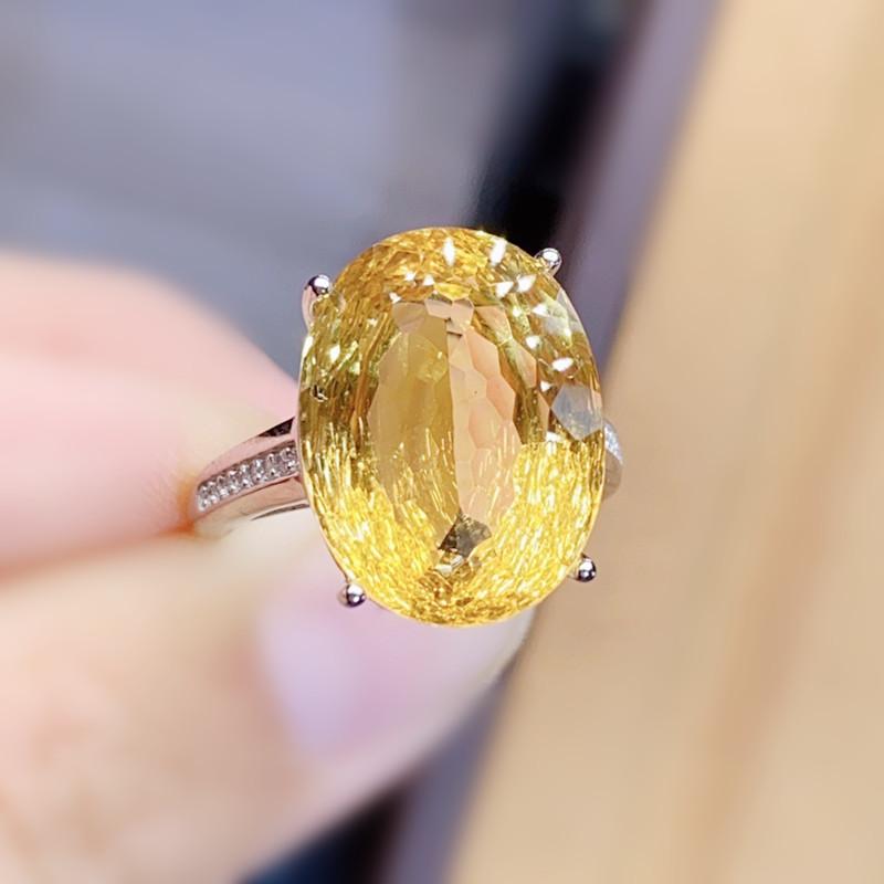 Cluster Rings Natural Real Yellow Citrine Oval Big Ring 10*14mm 6.5ct Gemstone 925 Sterling Silver Fine Jewelry J215295, Golden;silver
Cluster Rings Natural Real Yellow Citrine Oval Big Ring 10*14mm 6.5ct Gemstone 925 Sterling Silver Fine Jewelry J215295, Golden;silver
