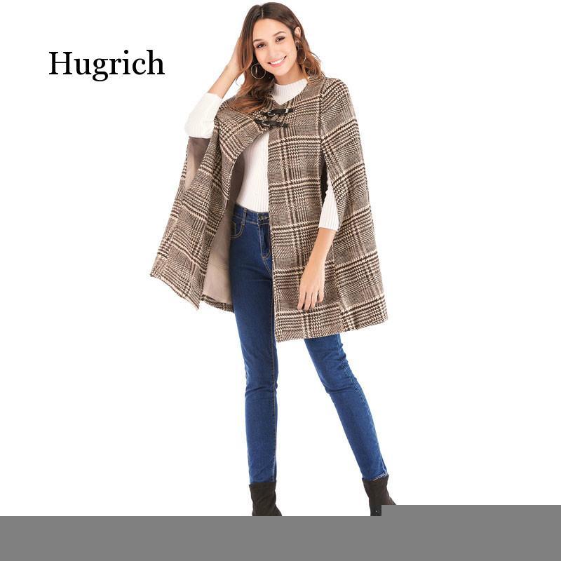 Women' Leather Buckle Cloak Sleeve Plaid Tweed Cape Coat Autumn Winter Elegant Workwear Women Outerwear Coats
Women' Leather Buckle Cloak Sleeve Plaid Tweed Cape Coat Autumn Winter Elegant Workwear Women Outerwear Coats