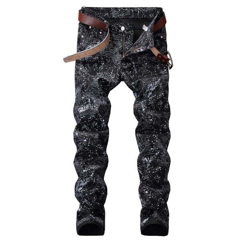 Men's Jeans 2021 Mens Slim Fit Pants Fashion Black Printed Stretch Pencil Denim
Men's Jeans 2021 Mens Slim Fit Pants Fashion Black Printed Stretch Pencil Denim