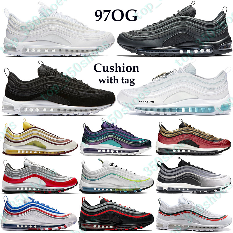 2021 97OG Men Women Running Shoes prm triple black undftd white Cushion Trainers gradient fade jesus game royal metallic silver Sneakers, 29-summit white
2021 97OG Men Women Running Shoes prm triple black undftd white Cushion Trainers gradient fade jesus game royal metallic silver Sneakers, 29-summit white