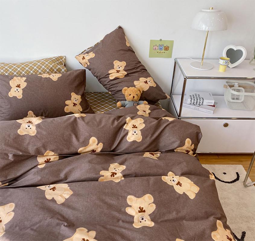 Cute cartoon bear bedding set teen child kid,cotton full queen lovely double home textile bed sheet pillow case duvet cover, Color 01
Cute cartoon bear bedding set teen child kid,cotton full queen lovely double home textile bed sheet pillow case duvet cover, Color 01