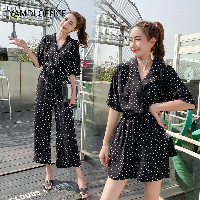 YAMDI Women Playsuits Vintage Summer Chiffon Half Sleeve Rompers Polka Dot Lace Up Wide Leg Black High Waist Slim Jumpsuits 20191, Black jumpsuits
YAMDI Women Playsuits Vintage Summer Chiffon Half Sleeve Rompers Polka Dot Lace Up Wide Leg Black High Waist Slim Jumpsuits 20191, Black jumpsuits