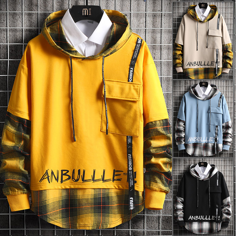 New Men's Hoodie Spring Autumn Japan Style Fashion Long Hoodie Men Casual Streetwear Patchwork pullover Sweatshirts Men, Black
New Men's Hoodie Spring Autumn Japan Style Fashion Long Hoodie Men Casual Streetwear Patchwork pullover Sweatshirts Men, Black