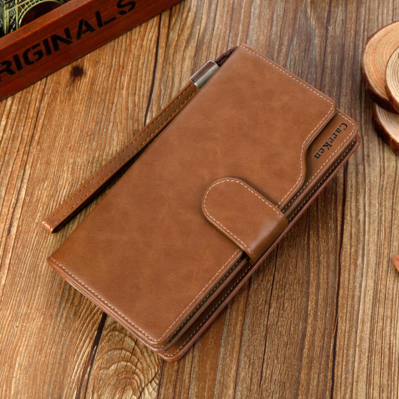Men with bags long wax leather wallet men crazy horse leather retro European wallet, Brown
Men with bags long wax leather wallet men crazy horse leather retro European wallet, Brown