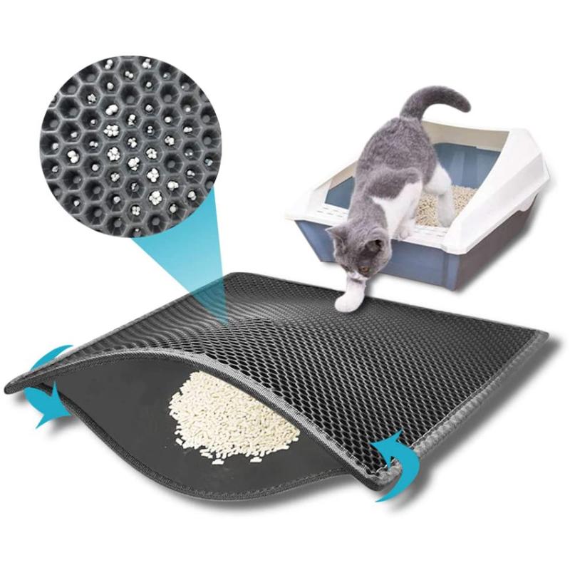 Cat Litter Mat EVA Double Layer Waterproof Bottom Folding Cat Trapper Mat Pad Nonslip Protect Floor Breathable
Cat Litter Mat EVA Double Layer Waterproof Bottom Folding Cat Trapper Mat Pad Nonslip Protect Floor Breathable