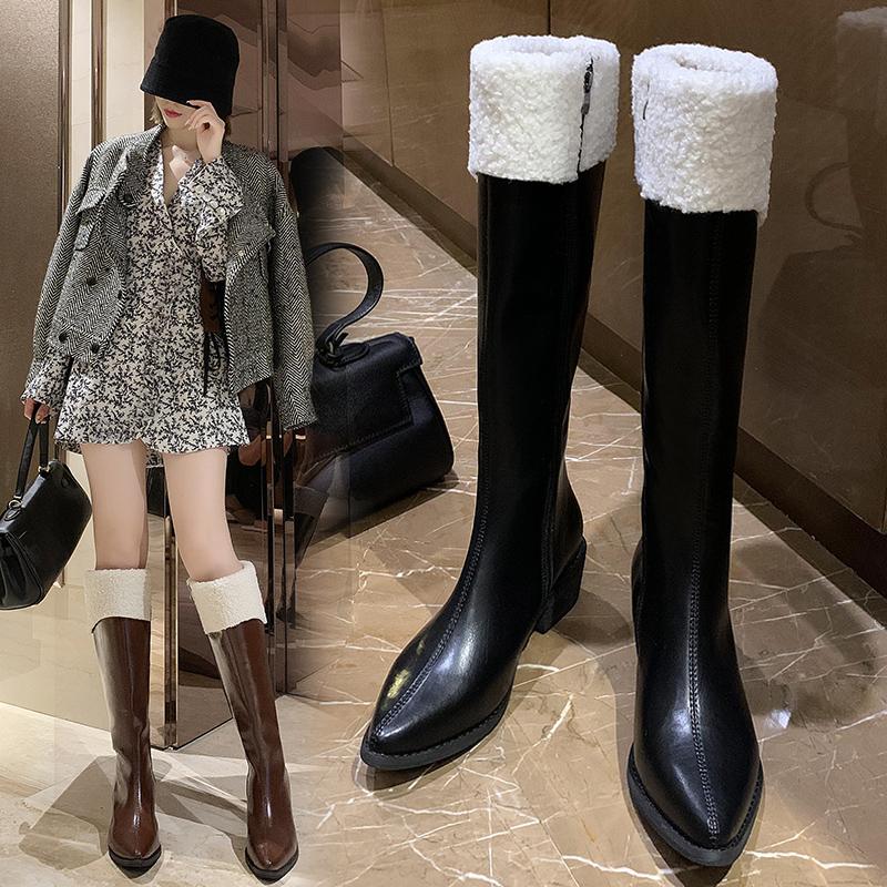 Women Boots Over Knee Pointe Shoes Plush Winter Footwear Boots-Women Round Toe Luxury Designer Over-the-Knee Pointy
Women Boots Over Knee Pointe Shoes Plush Winter Footwear Boots-Women Round Toe Luxury Designer Over-the-Knee Pointy