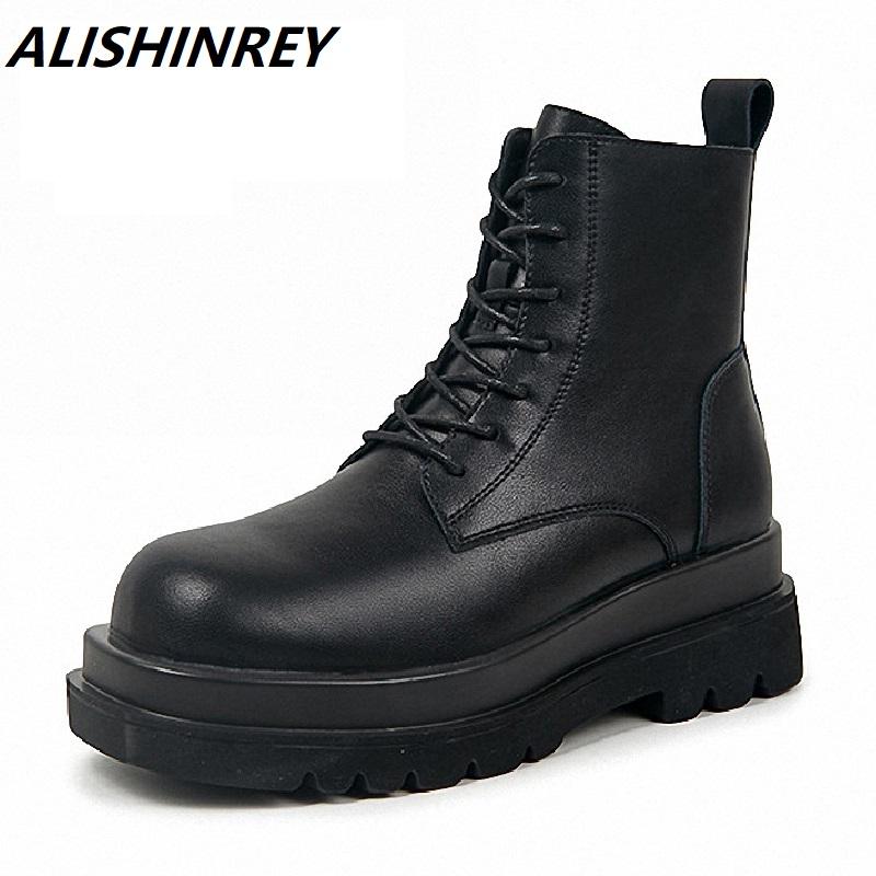 ALISHINREY 2021 Women Wedges Platform Boots Ladies Genuine Leather Shoes Woman Winter Rubber Boots Female Lace Up Short, Black
ALISHINREY 2021 Women Wedges Platform Boots Ladies Genuine Leather Shoes Woman Winter Rubber Boots Female Lace Up Short, Black
