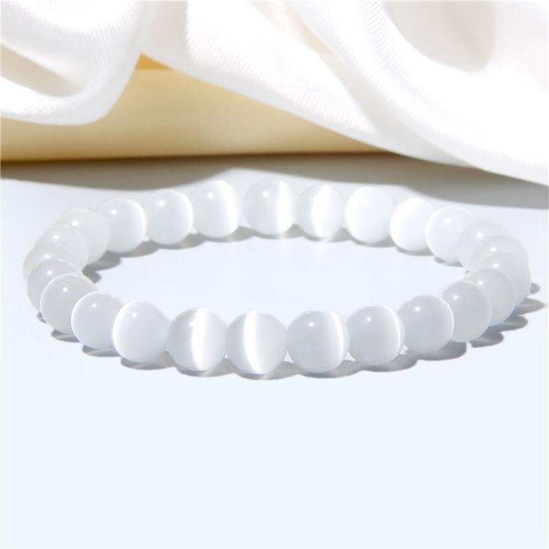 Charm Bracelets White Cat Eye Stone Beads For Women Animal Bangles Pendant Bracelet Opal Fashion Reiki Healing Female Jewelry
Charm Bracelets White Cat Eye Stone Beads For Women Animal Bangles Pendant Bracelet Opal Fashion Reiki Healing Female Jewelry