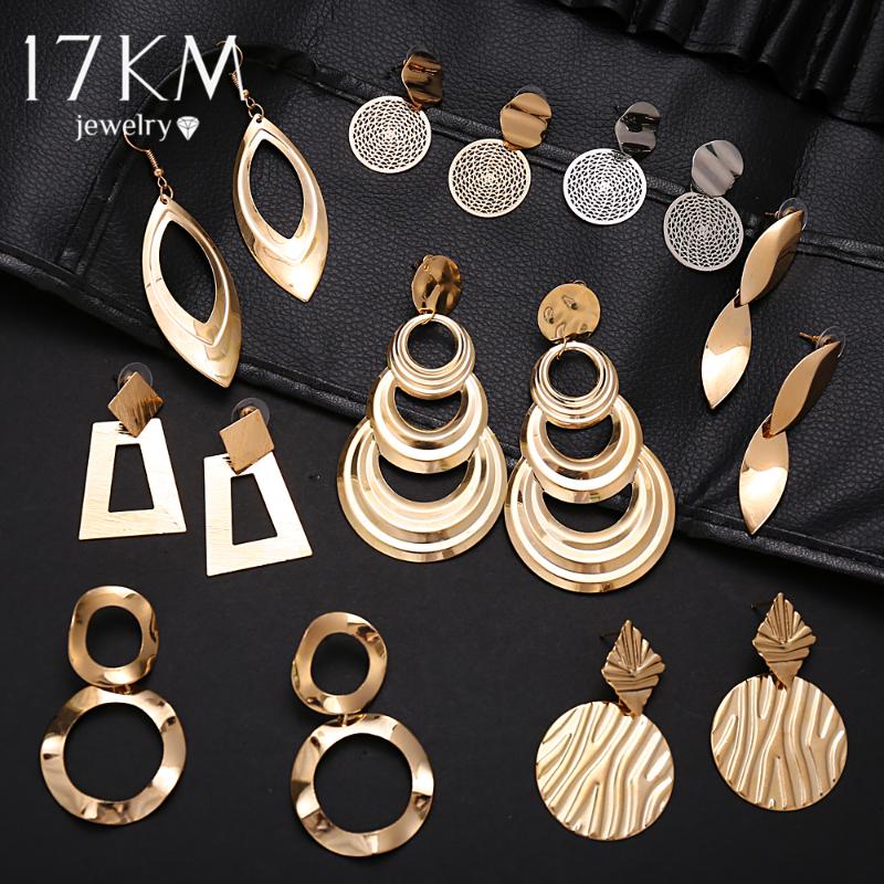 17KM Vintage Gold Round Metal Sequin Stud Earrings For Women Fashion Hollow Mesh Pierced Earring 2020 Korean Jewelry Party Gift
17KM Vintage Gold Round Metal Sequin Stud Earrings For Women Fashion Hollow Mesh Pierced Earring 2020 Korean Jewelry Party Gift