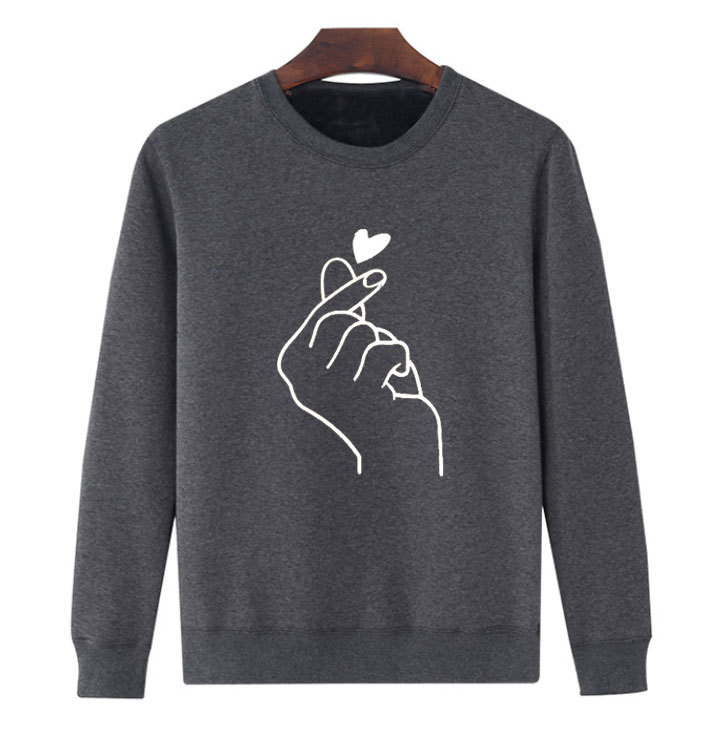 Customized men and women round neck pullover sweater women plus velvet autumn and winter loose couple long-sleeved versatile top, Black
Customized men and women round neck pullover sweater women plus velvet autumn and winter loose couple long-sleeved versatile top, Black