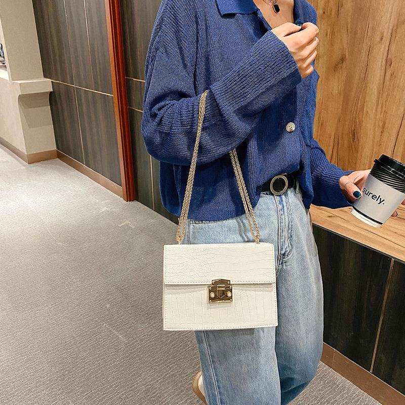 Fashion solid crocodile print PU leather square women's shoulder bag purses and handbags luxury bag crossbody bags for women, Black
Fashion solid crocodile print PU leather square women's shoulder bag purses and handbags luxury bag crossbody bags for women, Black
