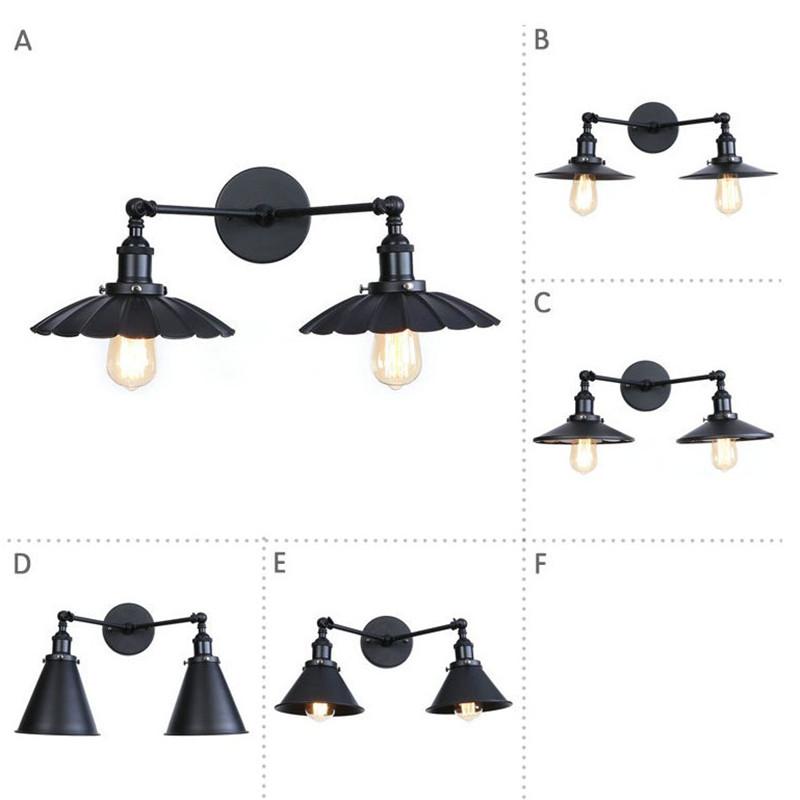 Loft Industrial Vintage LED Wall Light Black Double Head Iron Wall Sconce Edison Adjust Bedside Lamps Indoor Lighting
Loft Industrial Vintage LED Wall Light Black Double Head Iron Wall Sconce Edison Adjust Bedside Lamps Indoor Lighting