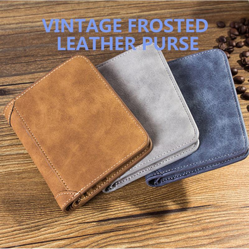 New Men's Wallet Short Frosted Leather Wallet Retro Three Fold Vertical Youth Korean Multi-card 2021 Men Fashion
New Men's Wallet Short Frosted Leather Wallet Retro Three Fold Vertical Youth Korean Multi-card 2021 Men Fashion