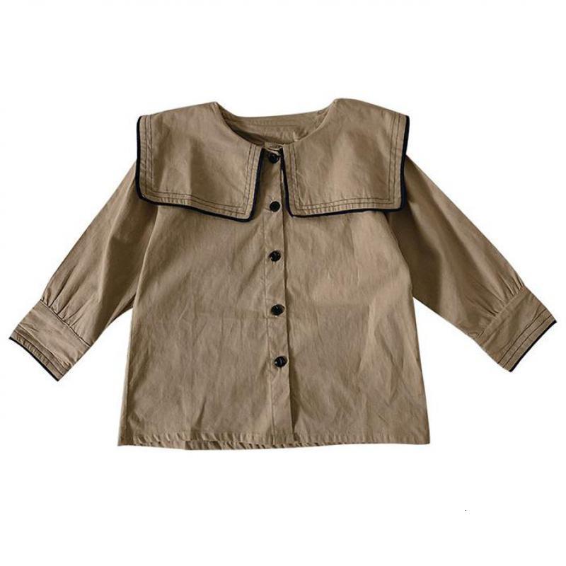 2021 Spring New Girls Navy Collar Blouse Long Sleeve Shirt Solid Color Kids Tops Cotton Children's Single-breasted Shirts T5ij
2021 Spring New Girls Navy Collar Blouse Long Sleeve Shirt Solid Color Kids Tops Cotton Children's Single-breasted Shirts T5ij