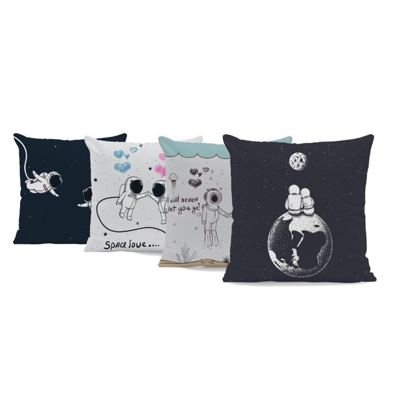 Black Astronaut Holding Hands Love Pillowcase Text Line Cushion Cover Home Decoration Sofa Peach Skin 43*43Cm Throw Pillowcase
Black Astronaut Holding Hands Love Pillowcase Text Line Cushion Cover Home Decoration Sofa Peach Skin 43*43Cm Throw Pillowcase