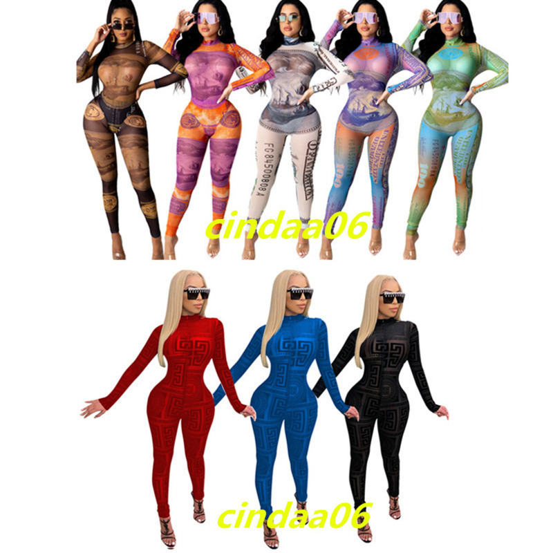 Designer Women Jumpsuits Fashion Sexy Slim Rompers Print Long Sleeve Pants Onesise Ladies Bodysuit Hot Sale 2020 C06, A-1
Designer Women Jumpsuits Fashion Sexy Slim Rompers Print Long Sleeve Pants Onesise Ladies Bodysuit Hot Sale 2020 C06, A-1