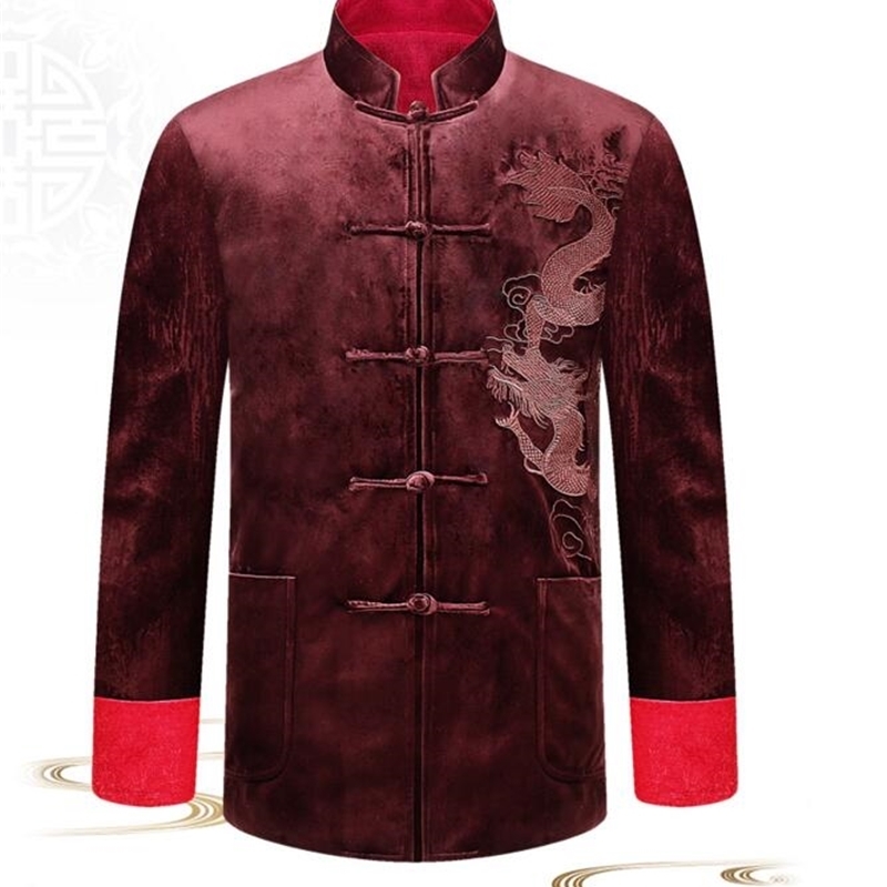 Farther coat winter chinese style men jacket fashion YK002 201128