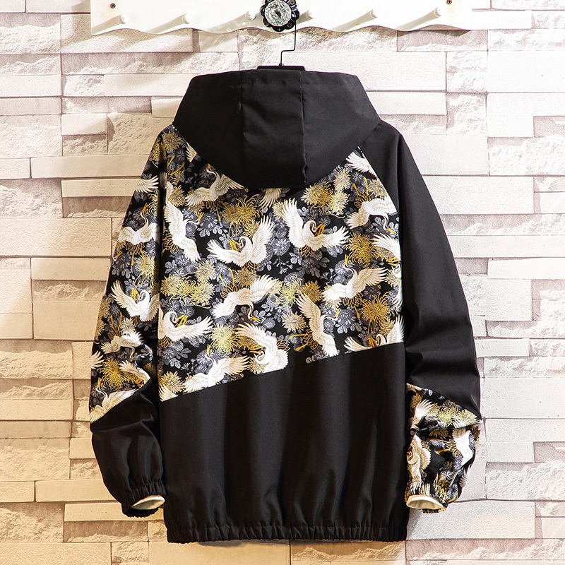 Men Jacket Dragon Hip Hop Jacket Male Casual Fashion Hooded Jacket Harajuku Outerwear Spring Autumn Youth Oversize 5XL 201127