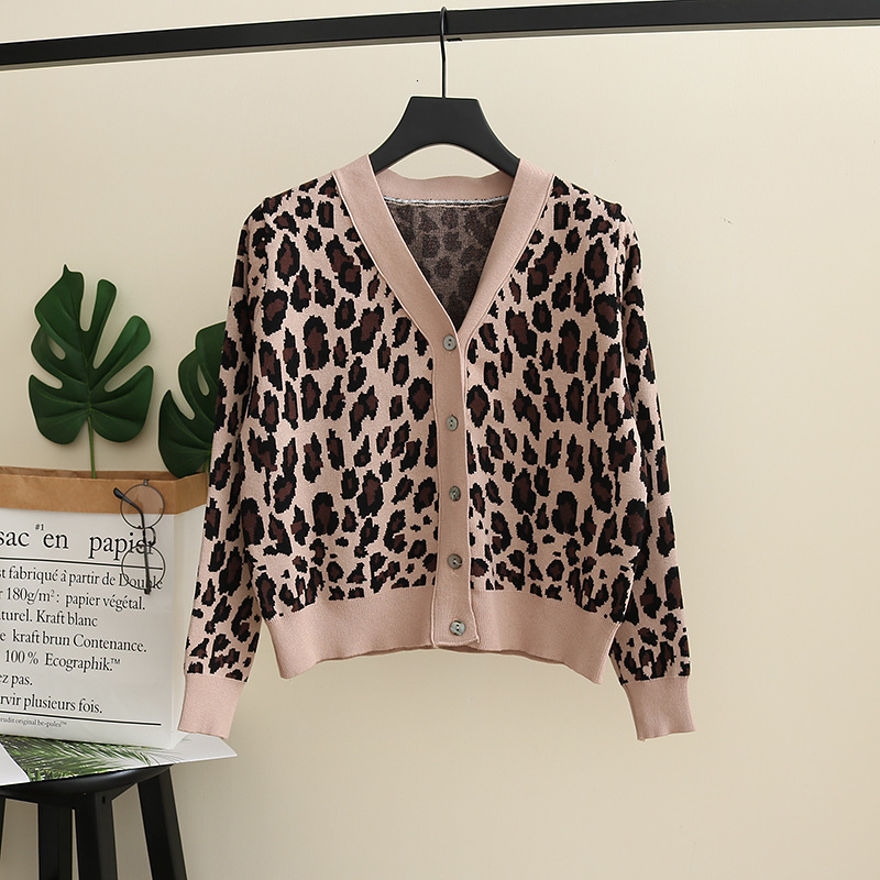 2021 New Autumn Winter Leopard Thick Women Long Sleeve Button Sweet Knitted Jacket Cardigan Sweater Female Outwear Coat 6m3j, Apricot
2021 New Autumn Winter Leopard Thick Women Long Sleeve Button Sweet Knitted Jacket Cardigan Sweater Female Outwear Coat 6m3j, Apricot
