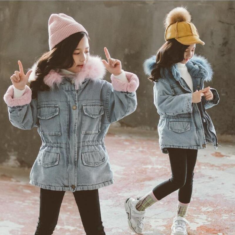 Denim jacket autumn winter clothing For girls denim plus velvet jacket new Teen fashion fur collar thickened waist cotton coat, Pink
Denim jacket autumn winter clothing For girls denim plus velvet jacket new Teen fashion fur collar thickened waist cotton coat, Pink