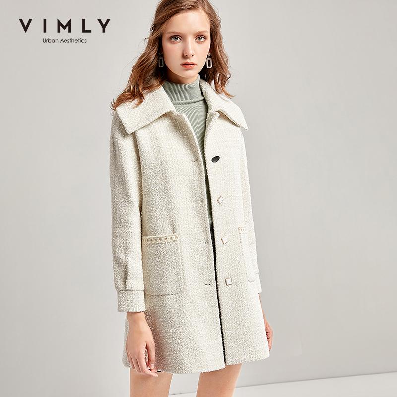 Vimly Woolen Jacket Women Winter Elegant Lapel Single Breasted Pockets Overcoat Autumn Warm Female Coats 30173, Apricot
Vimly Woolen Jacket Women Winter Elegant Lapel Single Breasted Pockets Overcoat Autumn Warm Female Coats 30173, Apricot