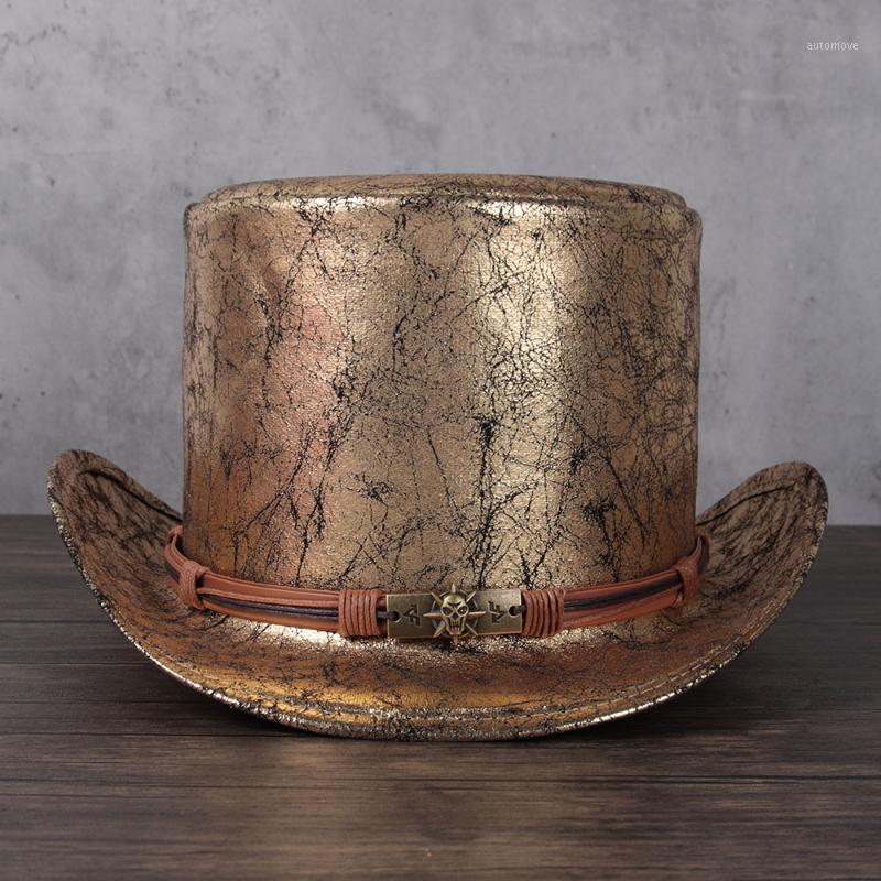 2021 Big Size Women Men Leather Top Hat Shower Lday Fedora Hat Magic Flat Steampunk Cosplay Pork Pie Party Caps Dropshiping 13cm1, Gold
2021 Big Size Women Men Leather Top Hat Shower Lday Fedora Hat Magic Flat Steampunk Cosplay Pork Pie Party Caps Dropshiping 13cm1, Gold