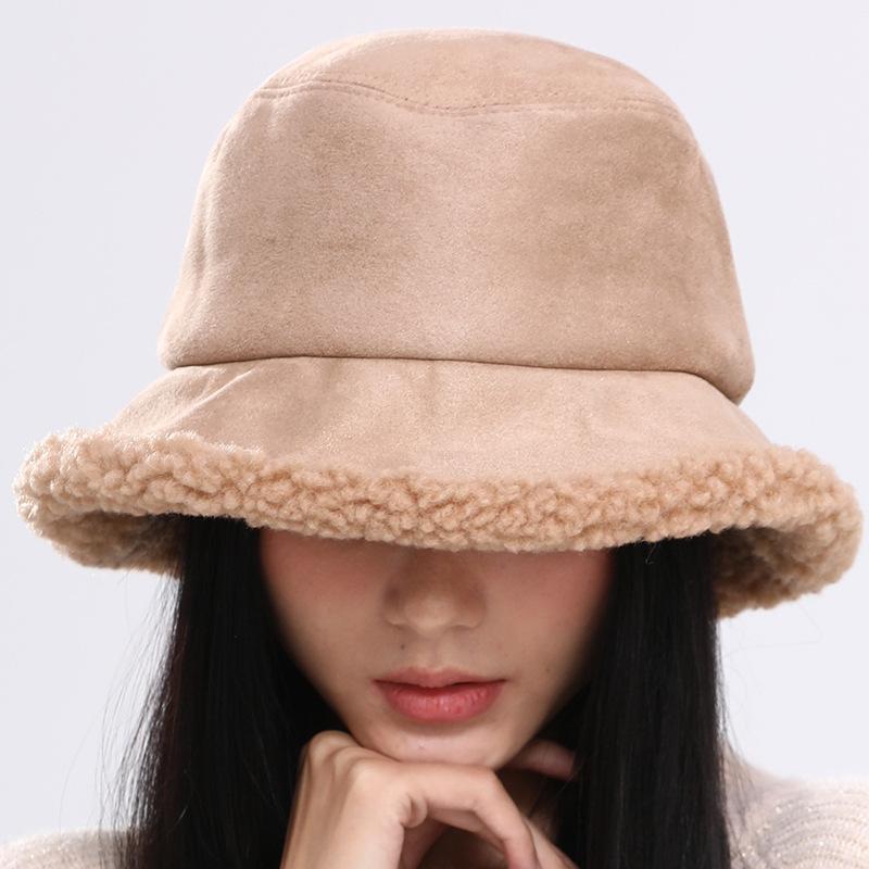 Women's winter warm and windproof flat-top hat sunscreen wide-brimmed fisherman hat foldable monochrome cashmere student, Khaki
Women's winter warm and windproof flat-top hat sunscreen wide-brimmed fisherman hat foldable monochrome cashmere student, Khaki