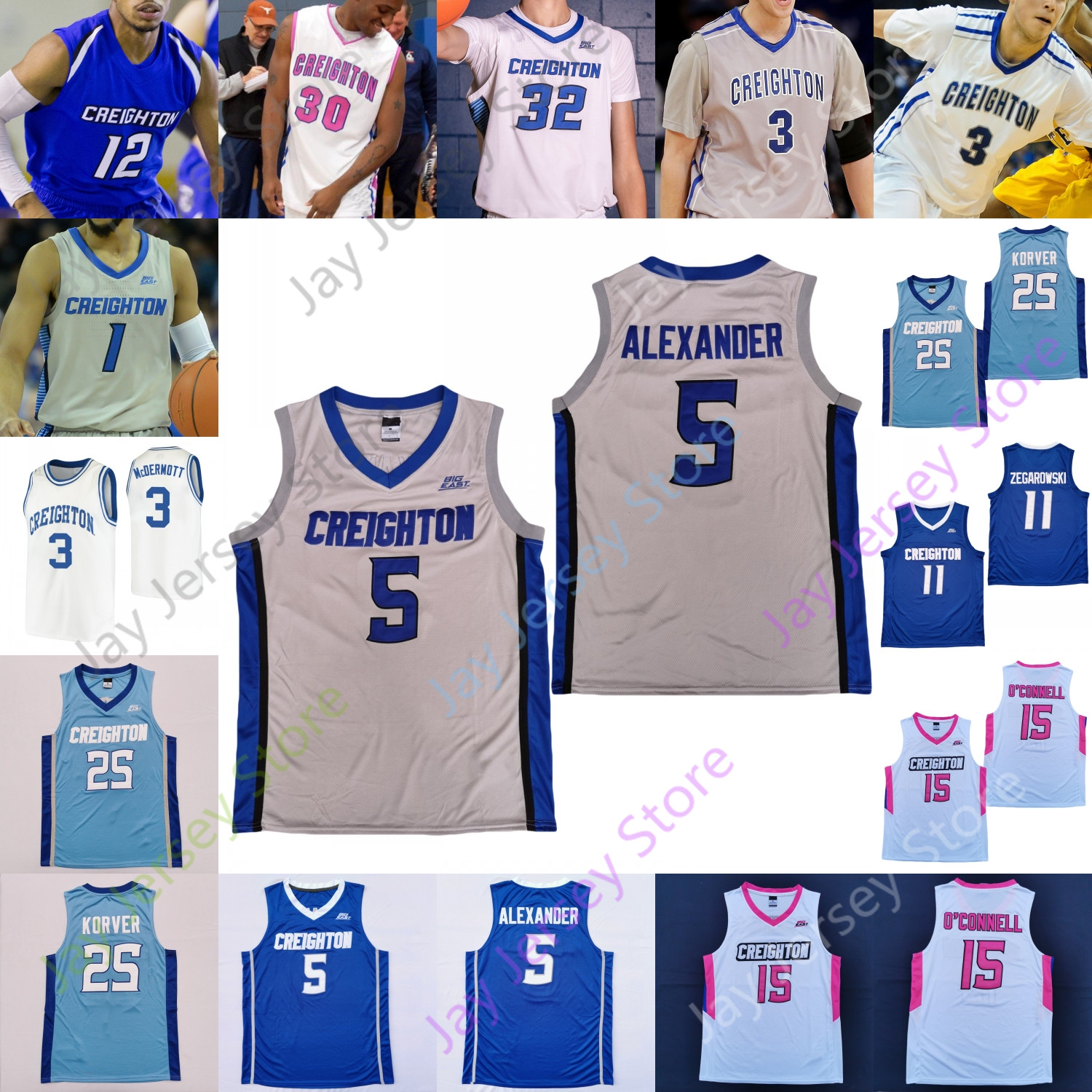 2020 Custom Creighton Basketball Jersey NCAA College 32 Ryan Kalkbrenner 55 Modestas Kancleris, White i
2020 Custom Creighton Basketball Jersey NCAA College 32 Ryan Kalkbrenner 55 Modestas Kancleris, White i