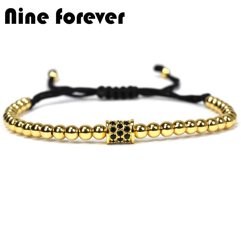 Nine forever bracelet men jewelry CZ Inlay beads charms bracelets for women pulseira masculina feminina valentines day gift
Nine forever bracelet men jewelry CZ Inlay beads charms bracelets for women pulseira masculina feminina valentines day gift