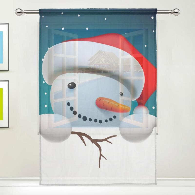 2020 Snowman Tulle Curtains Merry Christmas Decor Kids Room Sheer Curtain Drapes Sheer Fabrics Cortinas for Living Room Bedroom, Item 9 
2020 Snowman Tulle Curtains Merry Christmas Decor Kids Room Sheer Curtain Drapes Sheer Fabrics Cortinas for Living Room Bedroom, Item 9