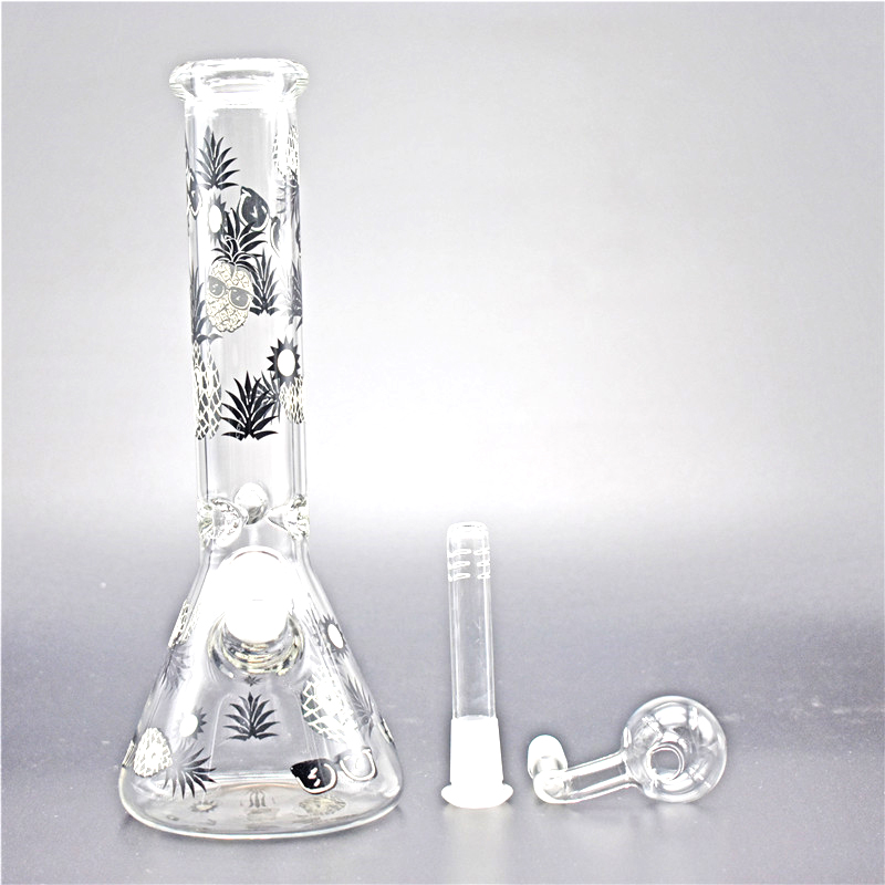 Hot sale Hitman bottom glass beaker bong 10.5inch Glow in the dark dab oil rig bongs with bowl and oil pot
Hot sale Hitman bottom glass beaker bong 10.5inch Glow in the dark dab oil rig bongs with bowl and oil pot