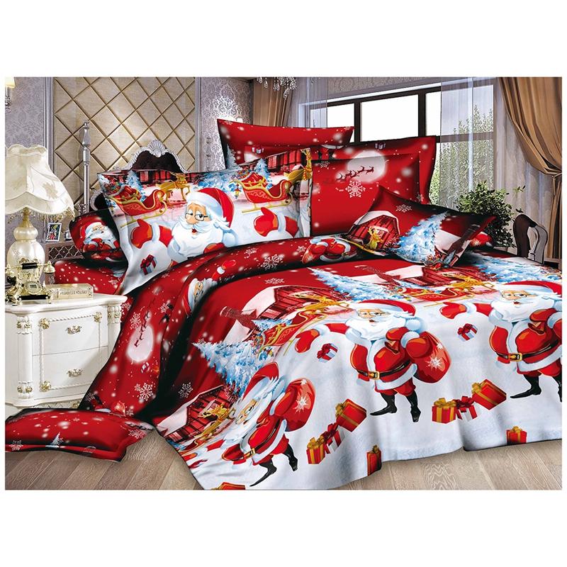 Christmas Home textile Cotton bedclothes high-quality 4pc bedding set (Color: Red
Christmas Home textile Cotton bedclothes high-quality 4pc bedding set (Color: Red