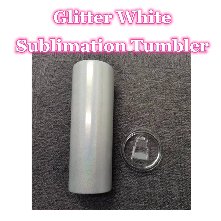 20oz Sublimation glitter straight tumblers with straw stainless steel water bottles double insulated cup vacuum beverage cup A13, White
20oz Sublimation glitter straight tumblers with straw stainless steel water bottles double insulated cup vacuum beverage cup A13, White