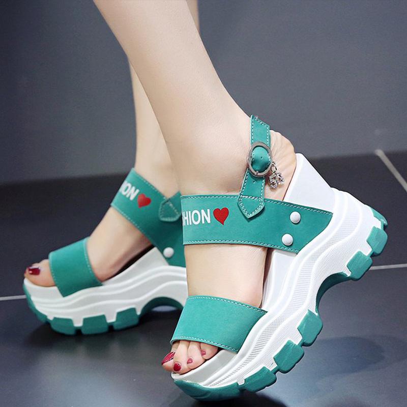 Women's Sandals Summer Super High Heels Wedges Female Platform Shoes Girls Thick Bottom Buckle Strap Ladies Sandalis Mujer 2021, Black
Women's Sandals Summer Super High Heels Wedges Female Platform Shoes Girls Thick Bottom Buckle Strap Ladies Sandalis Mujer 2021, Black