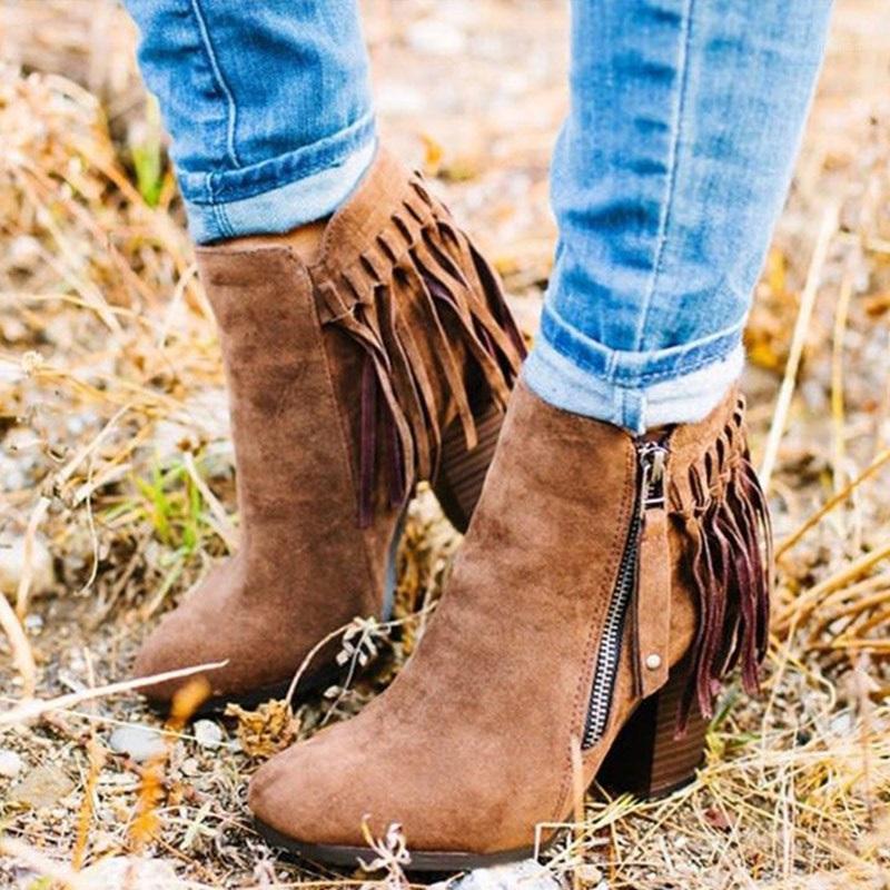 Women Ankle Boots Tassel Zipper Seude Shoes Casual Ladies High Heels Pumps Pointed Toe Woman Fashion Footwear New Female1, Apricot
Women Ankle Boots Tassel Zipper Seude Shoes Casual Ladies High Heels Pumps Pointed Toe Woman Fashion Footwear New Female1, Apricot