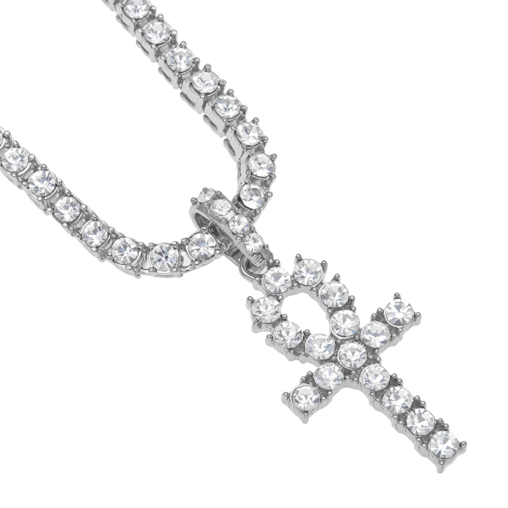 New Arrival Egyptian Ankh Key Of Life Pendant Necklace Gold&Silver Color With Bling Rhinestones Fashion Vintage Hip hop Jewelry
New Arrival Egyptian Ankh Key Of Life Pendant Necklace Gold&Silver Color With Bling Rhinestones Fashion Vintage Hip hop Jewelry