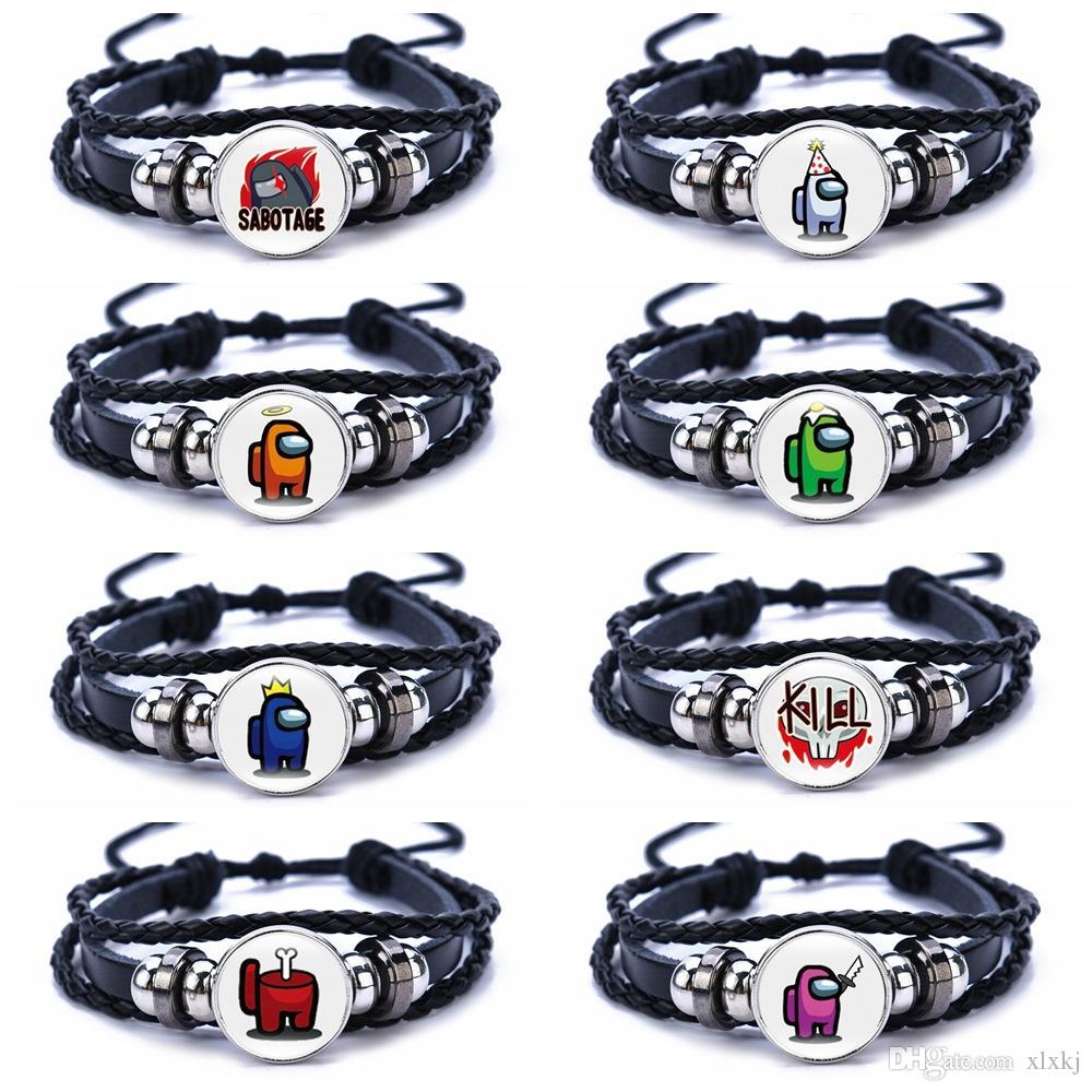 Hot Game Among Us Bracelet for Men Women Kids Adjustable Black PU Leather Bracelets 17 Styles Family Christmas Gift Free Shipping, Golden;silver
Hot Game Among Us Bracelet for Men Women Kids Adjustable Black PU Leather Bracelets 17 Styles Family Christmas Gift Free Shipping, Golden;silver