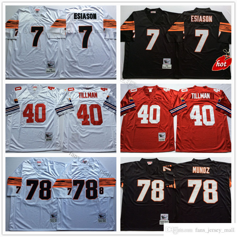NCAA Vintage Football 40 Pat Tillman Jersey 78 Anthony Munoz 7 Boomer Esiason Home Red White Mitchell and Ness, Same as picture
NCAA Vintage Football 40 Pat Tillman Jersey 78 Anthony Munoz 7 Boomer Esiason Home Red White Mitchell and Ness, Same as picture