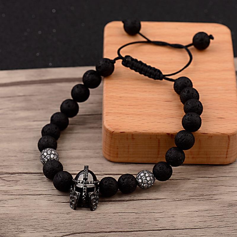 Fashion Men Black Copper Helmet&Ball Lava Stone Beads Bracelets Chakra Bangles Bijoux Men Jewelry
Fashion Men Black Copper Helmet&Ball Lava Stone Beads Bracelets Chakra Bangles Bijoux Men Jewelry