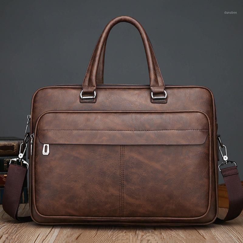 Office Single Shoulder Men's Large Capacity Computer Messenger Bag Leather Men Briefcase Bag Trade Men's1, Black
Office Single Shoulder Men's Large Capacity Computer Messenger Bag Leather Men Briefcase Bag Trade Men's1, Black