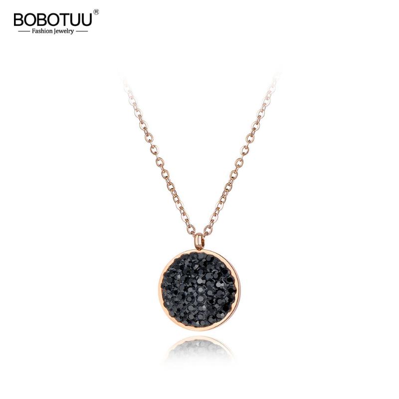 BOBOTUU Luxury Stainless Steel Wedding Necklace Jewelry Classic Pave Setting Rhinestone Circle Choker Necklace For Women BN18050
BOBOTUU Luxury Stainless Steel Wedding Necklace Jewelry Classic Pave Setting Rhinestone Circle Choker Necklace For Women BN18050