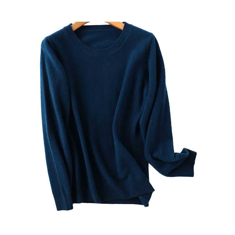 100% Merino Wool Cashmere Sweater Women Autumn Winter Warm Soft O-Neck Long Sleeve Knitted Pullover Jumper Femme Sweater 201111