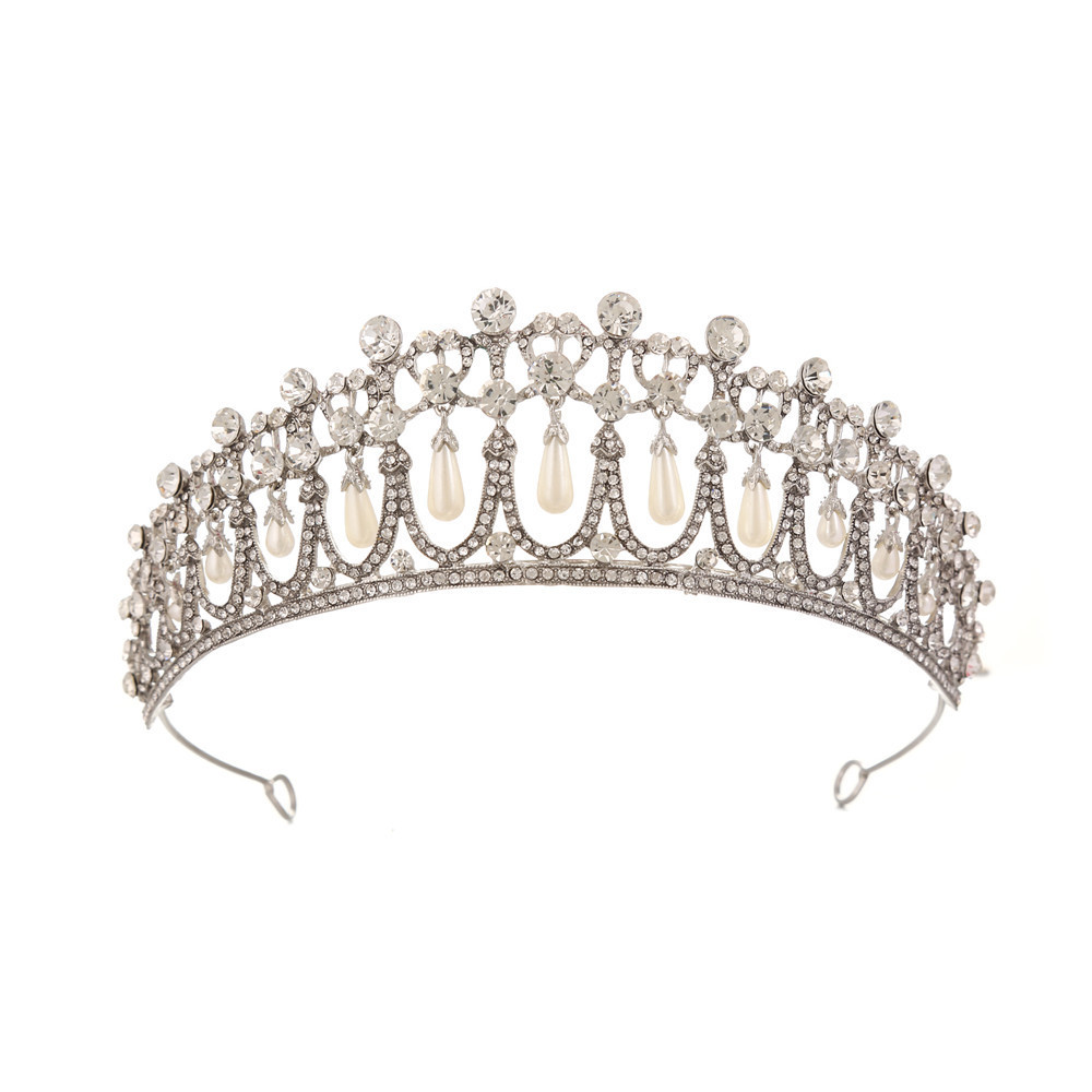 (Safe Packing) Vintage Silver Queen Princess Diana Crown Crystal Pearl Diadem For Bridal Hair Accessories Bride Tiara Headbands J0121
(Safe Packing) Vintage Silver Queen Princess Diana Crown Crystal Pearl Diadem For Bridal Hair Accessories Bride Tiara Headbands J0121