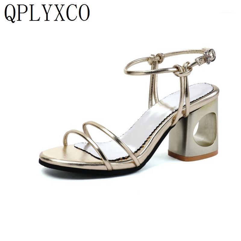 QPLYXCO new arrival women sandals big size 32-45 summer simple buckle fashion comfortable square High heels shoes woman C5-71, Gold
QPLYXCO new arrival women sandals big size 32-45 summer simple buckle fashion comfortable square High heels shoes woman C5-71, Gold