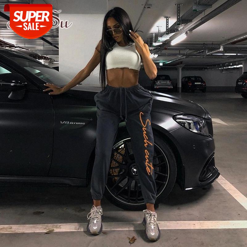 Autumn Baggy High Waist Trousers Laides Casual Loose Pants Women Embroidery Letter Gray Streetwear Sweatpants Winter ASPA20258 #kz23, Black;white
Autumn Baggy High Waist Trousers Laides Casual Loose Pants Women Embroidery Letter Gray Streetwear Sweatpants Winter ASPA20258 #kz23, Black;white