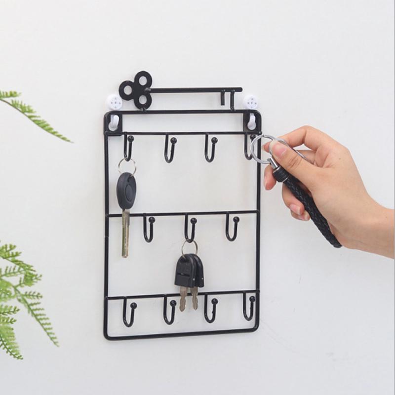 Robe Hooks Creative Three-layer Iron Key Storage Hook Practical Household Wall Rack Home Decoration Without Nails
Robe Hooks Creative Three-layer Iron Key Storage Hook Practical Household Wall Rack Home Decoration Without Nails