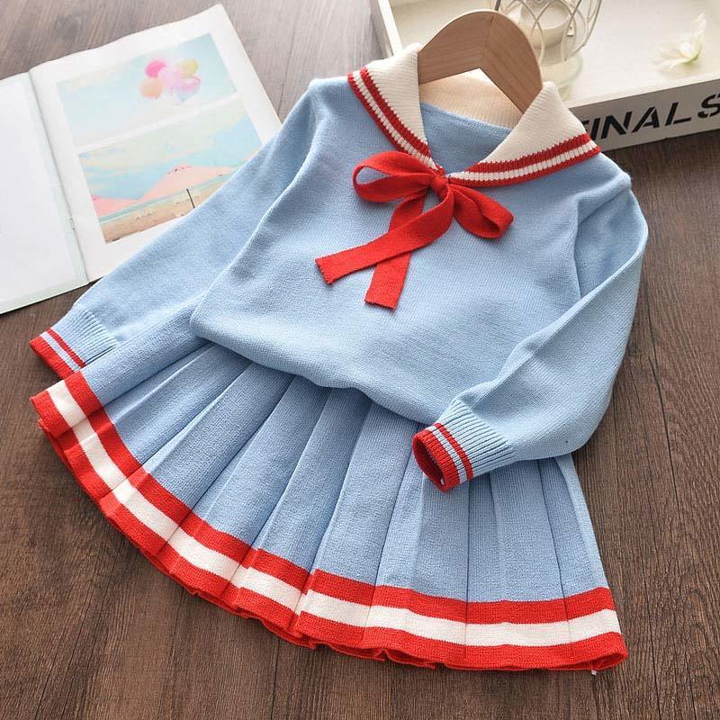 Girl Dress New Autumn Christmas Girls Party Dress Long Sleeve Knitted Children Dresses Girl Kids Dress Clothing for 3 7 Years LJ200923