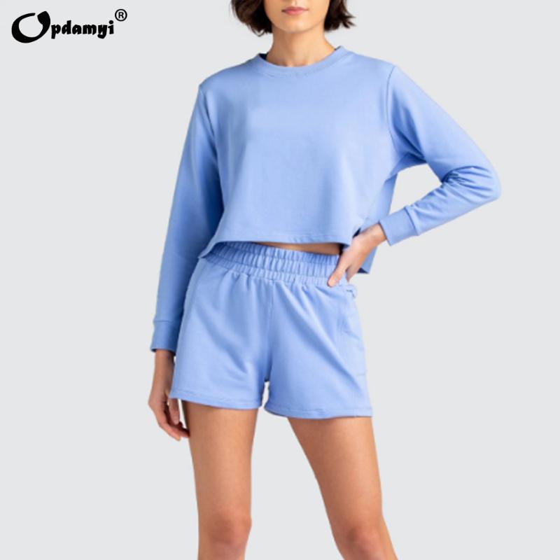 Auttom Women Sportswear Two Piece Suit Cotton Loose Long Sleeve + High Waist Shorts Tracksuit Female Home Gym Clothing Yoga Set, Black
Auttom Women Sportswear Two Piece Suit Cotton Loose Long Sleeve + High Waist Shorts Tracksuit Female Home Gym Clothing Yoga Set, Black
